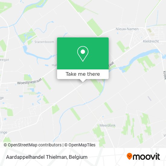 Aardappelhandel Thielman map