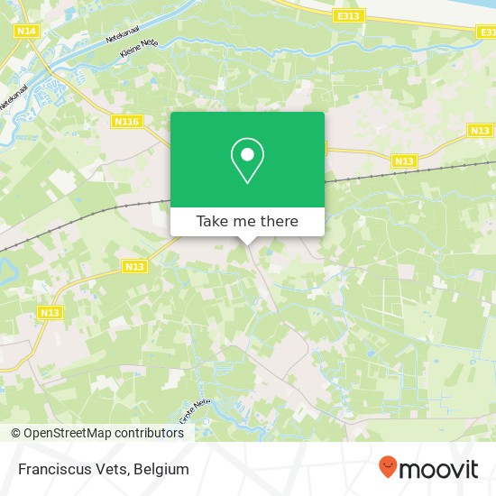 Franciscus Vets map