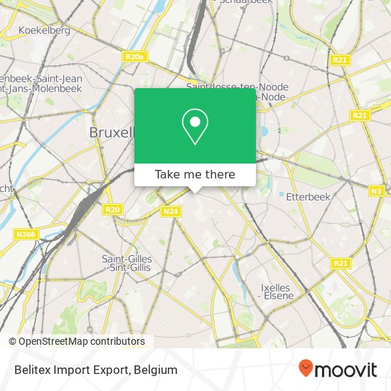 Belitex Import Export map