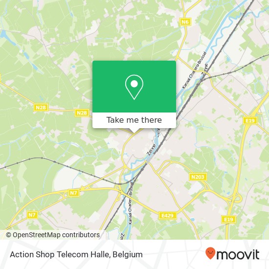 Action Shop Telecom Halle plan