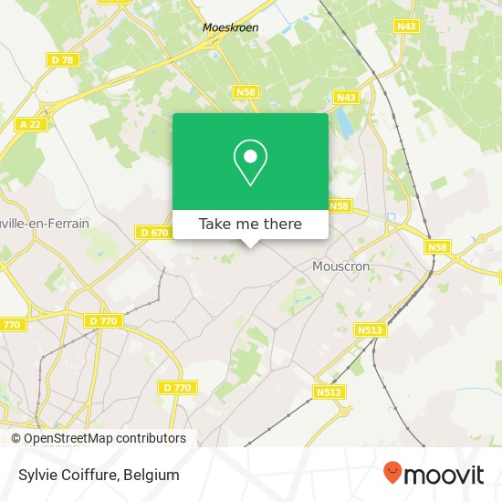 Sylvie Coiffure map