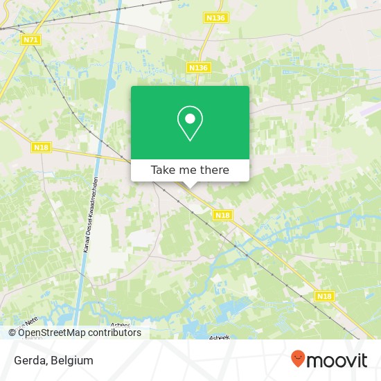 Gerda map