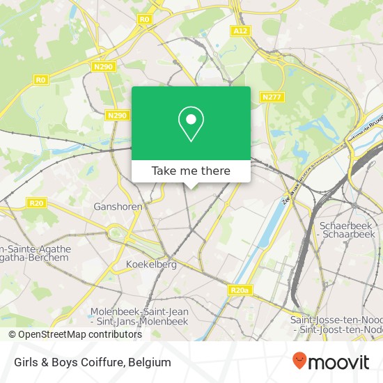 Girls & Boys Coiffure map