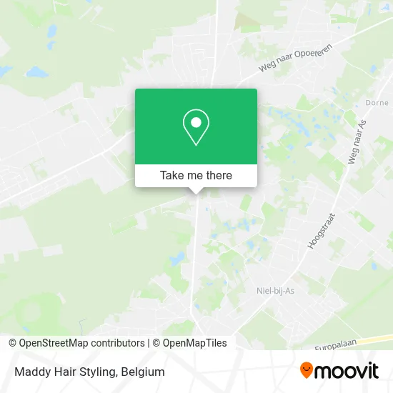 Maddy Hair Styling map