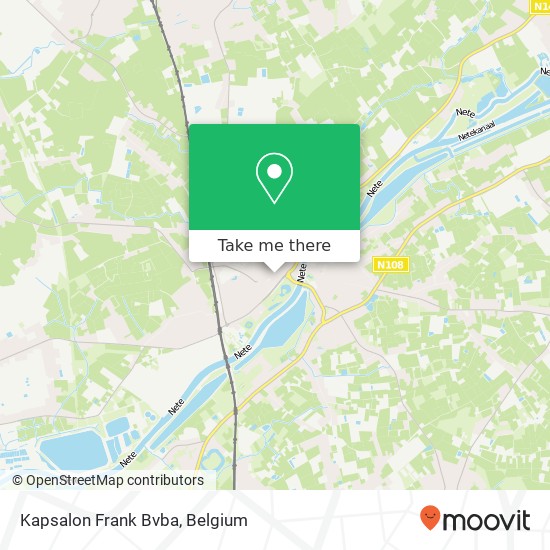 Kapsalon Frank Bvba map