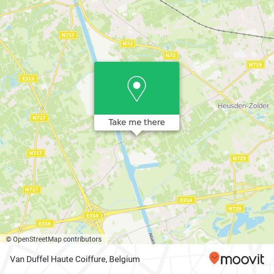 Van Duffel Haute Coiffure map