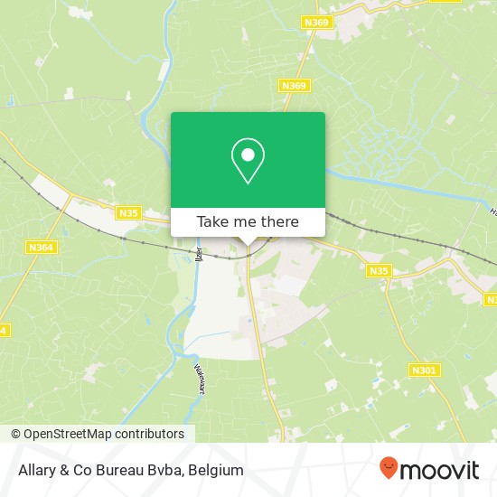 Allary & Co Bureau Bvba map