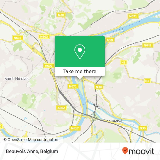 Beauvois Anne map