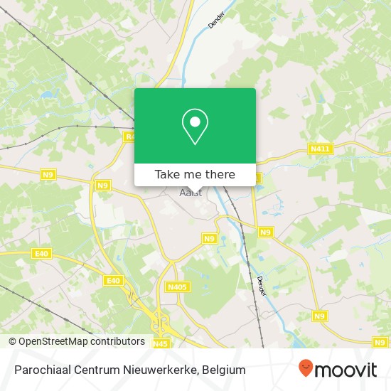 Parochiaal Centrum Nieuwerkerke map