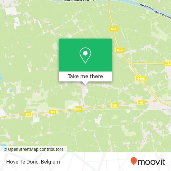 Hove Te Donc map