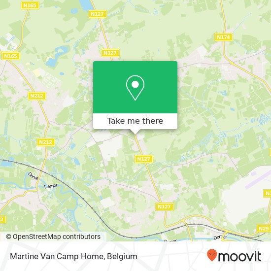 Martine Van Camp Home map