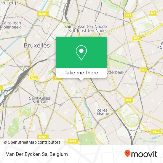 Van Der Eycken Sa map