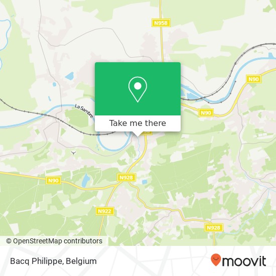 Bacq Philippe map