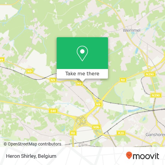 Heron Shirley map