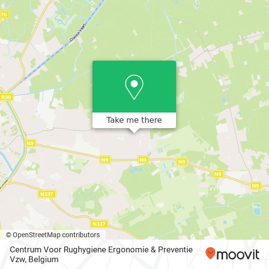 Centrum Voor Rughygiene Ergonomie & Preventie Vzw map