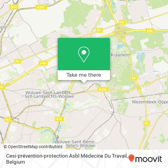 Cesi-prévention-protection Asbl Médecine Du Travail map