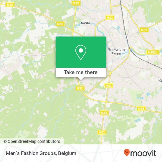 Men´s Fashion Groups map