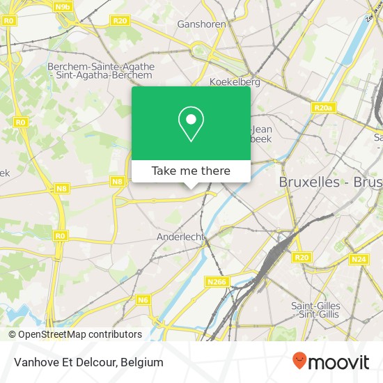 Vanhove Et Delcour map