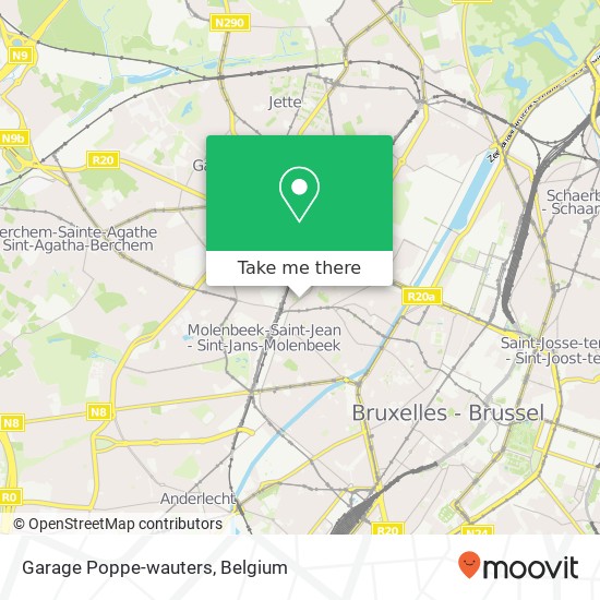 Garage Poppe-wauters map