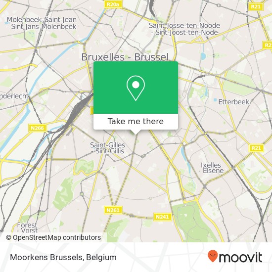 Moorkens Brussels map