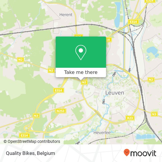 Quality Bikes map