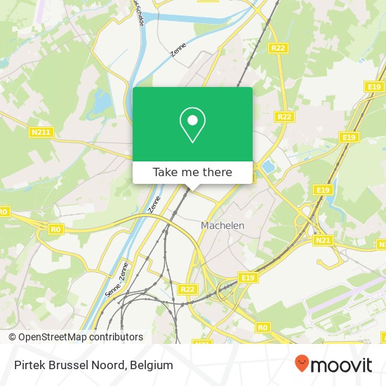 Pirtek Brussel Noord map