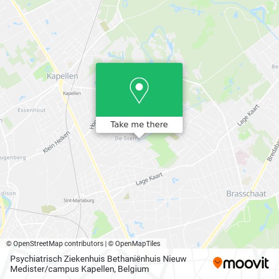 Psychiatrisch Ziekenhuis Bethaniënhuis Nieuw Medister / campus Kapellen map