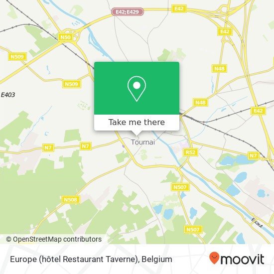Europe (hôtel Restaurant Taverne) map