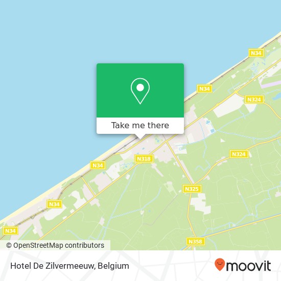 Hotel De Zilvermeeuw map