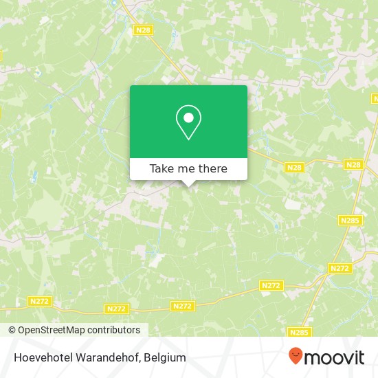 Hoevehotel Warandehof map