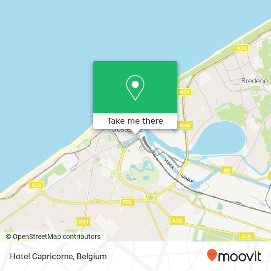 Hotel Capricorne map