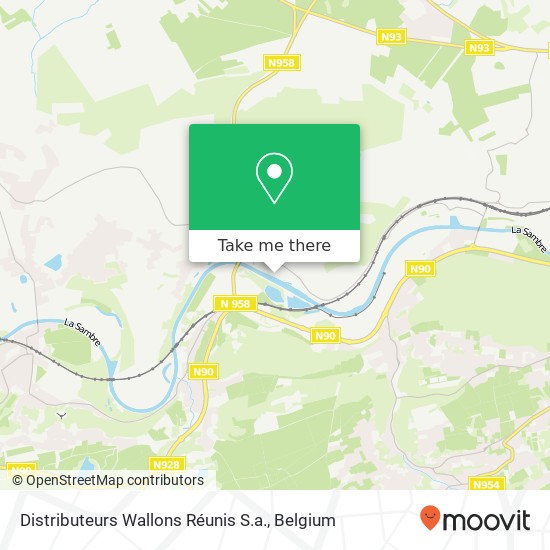 Distributeurs Wallons Réunis S.a. map