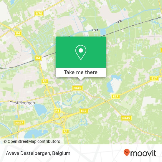 Aveve Destelbergen map