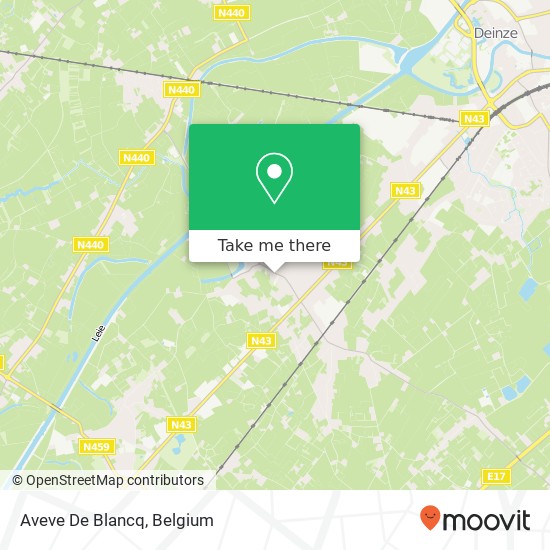 Aveve De Blancq map