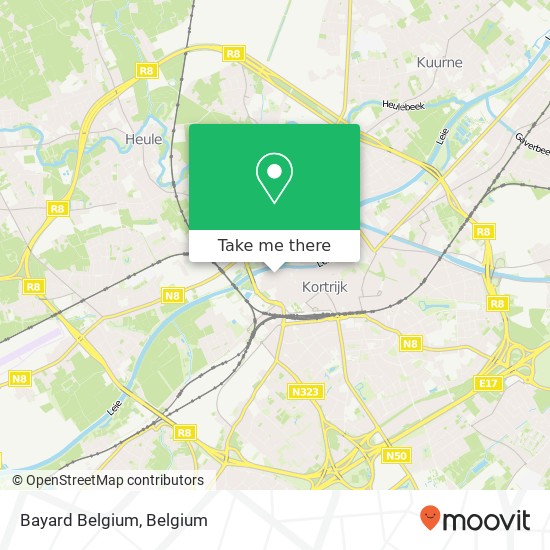 Bayard Belgium map