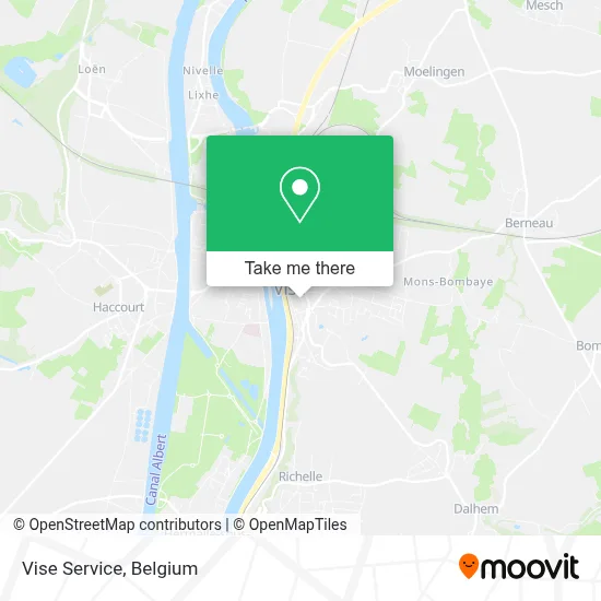 Vise Service map