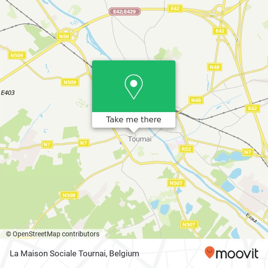 La Maison Sociale Tournai map