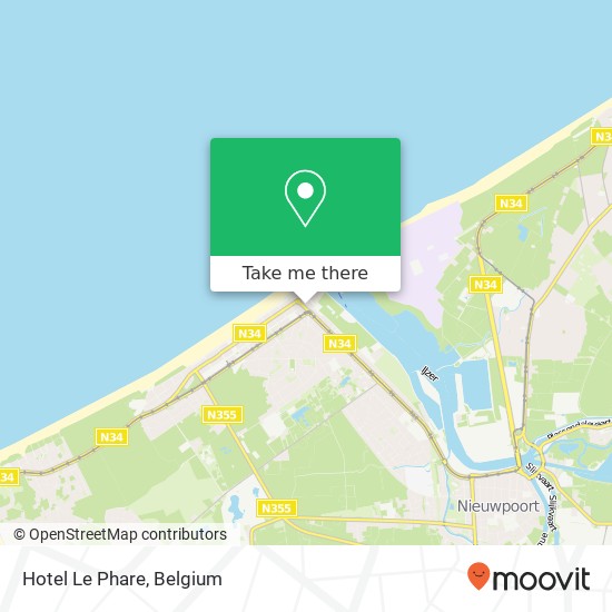 Hotel Le Phare map