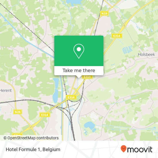 Hotel Formule 1 map