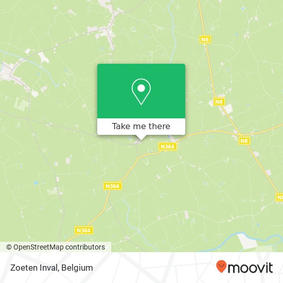 Zoeten Inval map