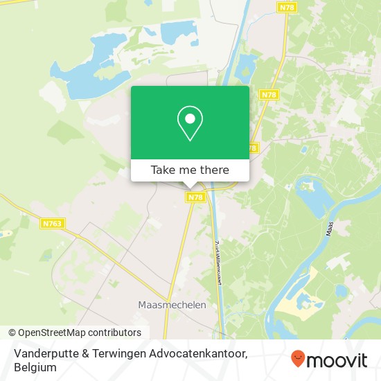 Vanderputte & Terwingen Advocatenkantoor map
