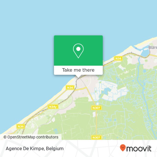 Agence De Kimpe map