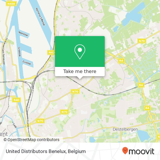 United Distributors Benelux map