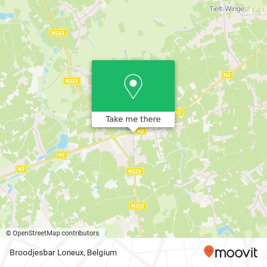 Broodjesbar Loneux map