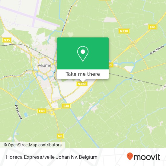 Horeca Express/velle Johan Nv map