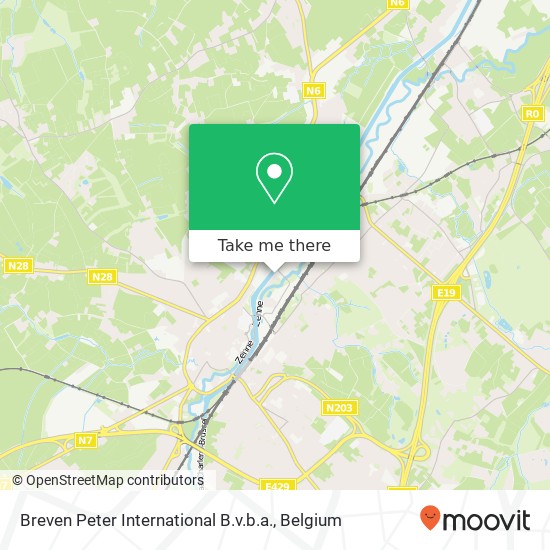 Breven Peter International B.v.b.a. map