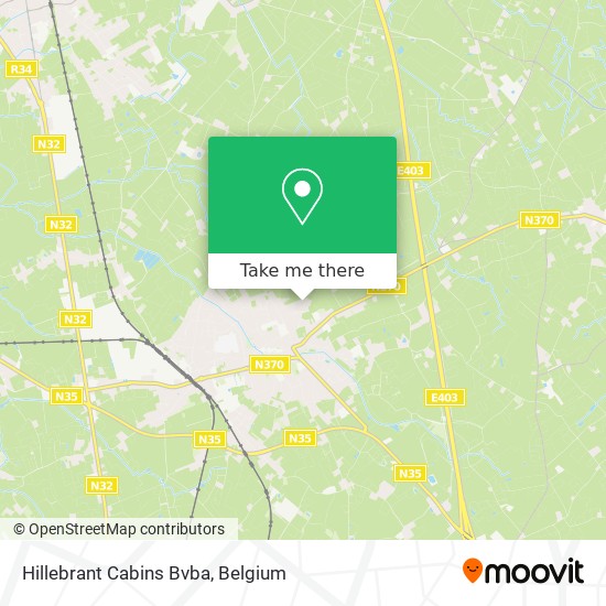 Hillebrant Cabins Bvba map