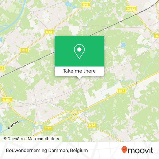 Bouwonderneming Damman map