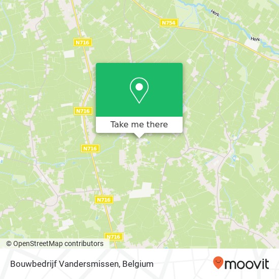 Bouwbedrijf Vandersmissen map