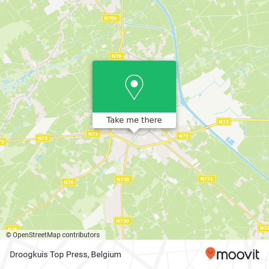 Droogkuis Top Press map